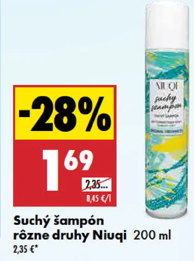 Niuqi suchý šampón