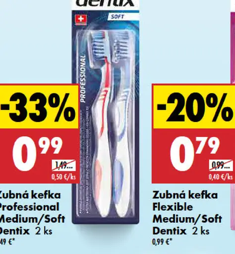 Dentix zubná kefka Professional Medium/Soft