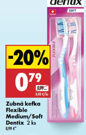Dentix zubná kefka Flexible Medium/Soft