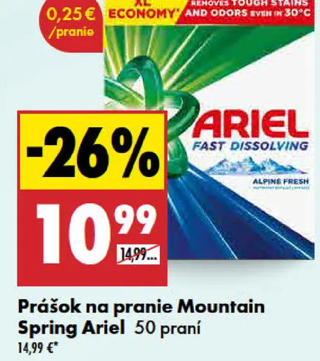 Ariel Prášok na pranie Mountain Spring