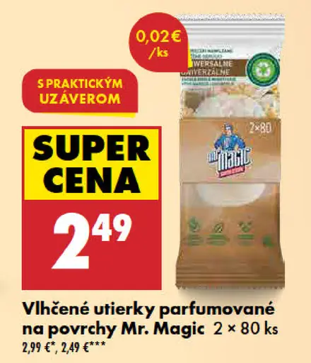 Mr. Magic vlhčené utierky parfumované