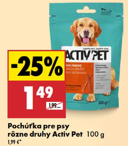 Activ Pet Pochúťka pre psy rôzne druhy