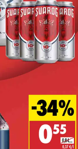 Svárog Pivo 10° plechovka