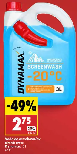 Dynamax Voda do ostrekovačov zimná zmes