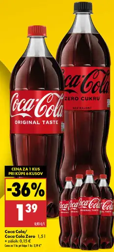 Coca-Cola sýtený nealkoholický nápoj