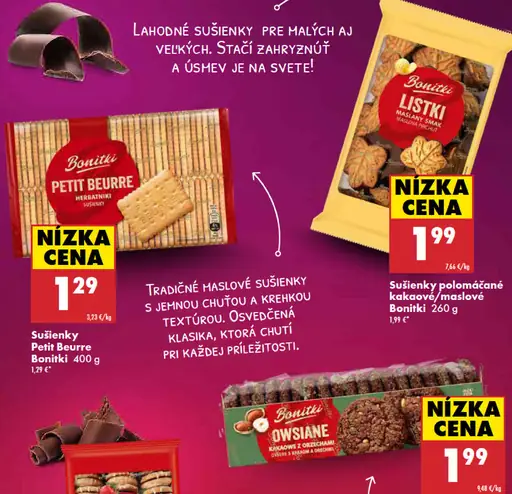 Bonitki Petit Beurre sušienky