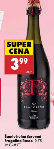 Fragolino Rosso šumivé víno červené