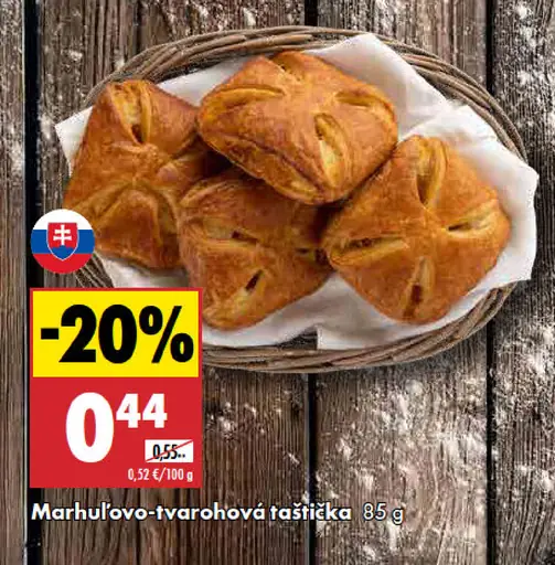 Marhuľovo-tvarohová taštička