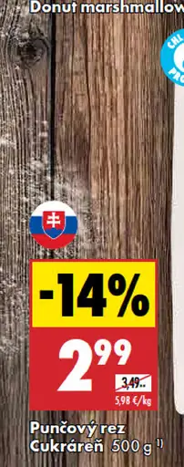 Punčový rez Cukráreň