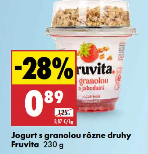 Fruvita Jogurt s granolou jahodový
