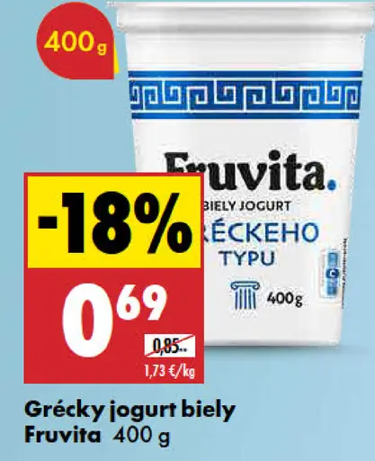 Fruvita Biely jogurt gréckeho typu