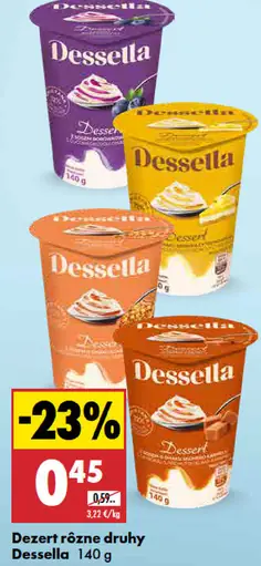 Dessella dezert rôzne druhy