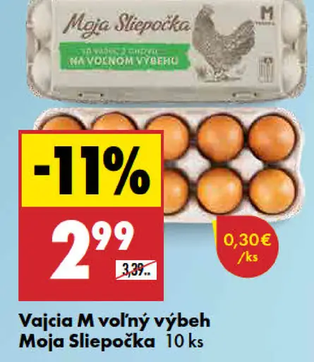 Moja Slepôčka Vajcia M voľný výbeh