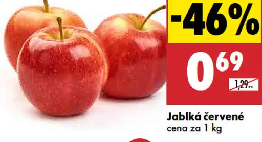 Červené jablká