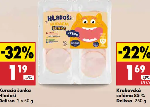Delisso Hladoši Kuracia šunka