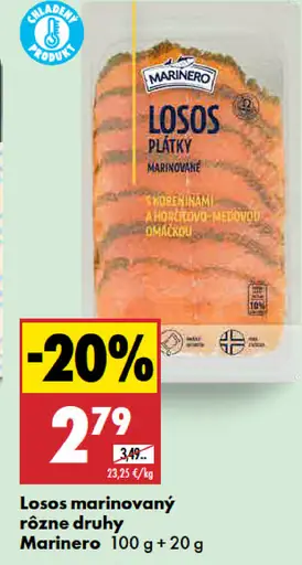 Marinero losos marinovaný plátky