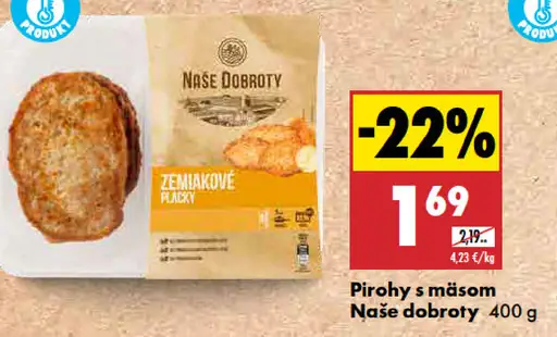 Naše dobroty Pirohy s mäsom