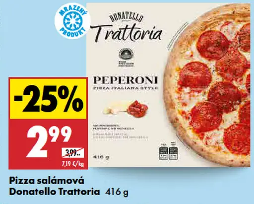 Donatello Trattoria pizza salámová