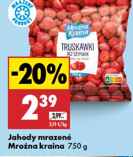 Mrožna kraina Jahody mrazené