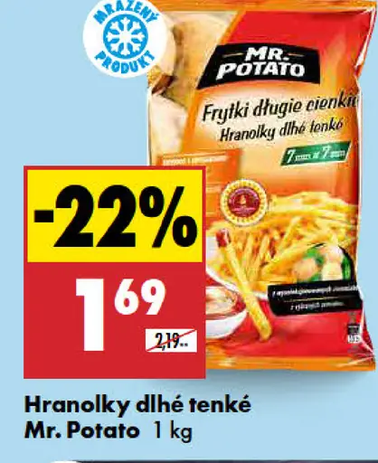 Mr. Potato Hranolky dlhé tenké