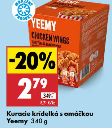 Yeemy Kuracie krídelká s omáčkou