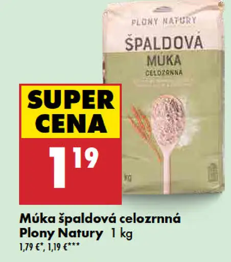 Plony Natury Múka špáldová celozrnná