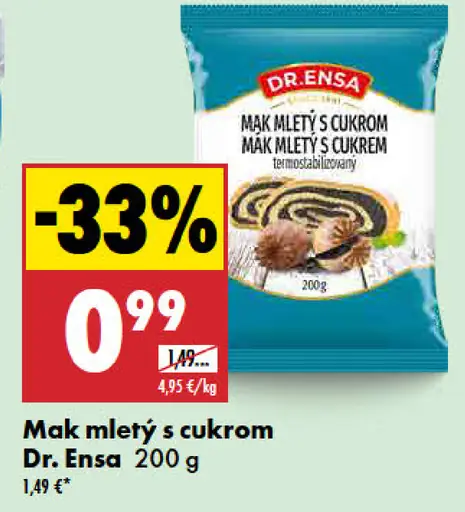 Dr. Ensa Mletý mak s cukrom