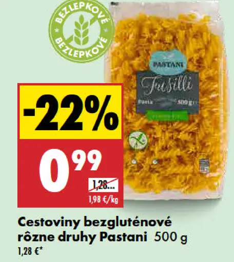 Pastani cestoviny bezlepkové