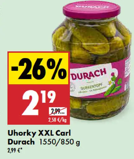 Durach Uhorky XXL Carl
