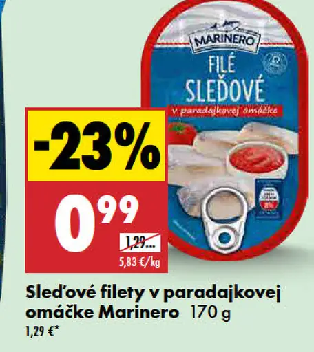 Marinero Sleďové filety v paradajkovej omáčke