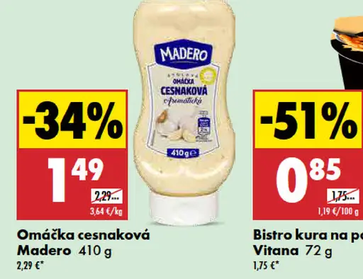 Madero Omáčka cesnaková