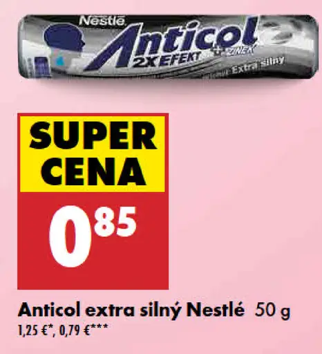 Nestlé Anticol extra silný cukríky