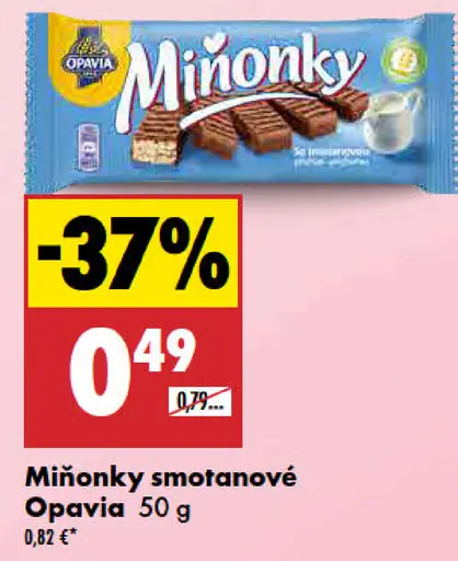 Opavia Miňonky smotanové