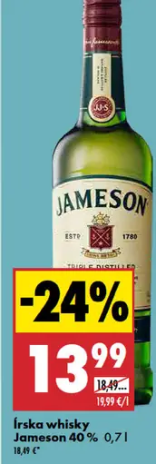 Jameson írská whisky