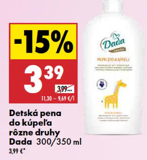 Dada Detská pena do kúpeľa