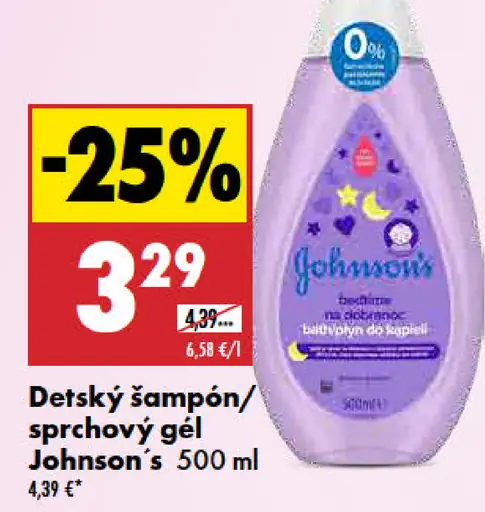 Johnson's Detský šampón, sprchový gél