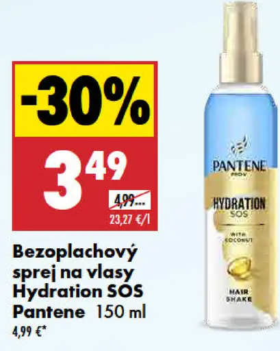 Pantene Hydration SOS bezoplachový sprej na vlasy
