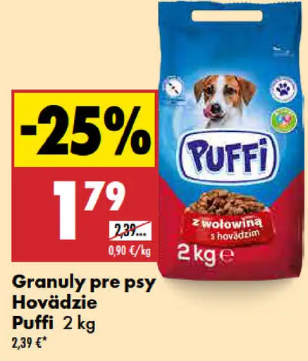 Puffi hovädzie granuly pre psy