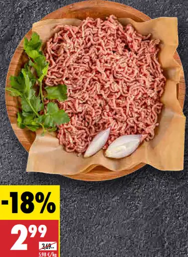 Krajina mäsa Mleté mäso zmes bravčového a hovädzieho mäsa