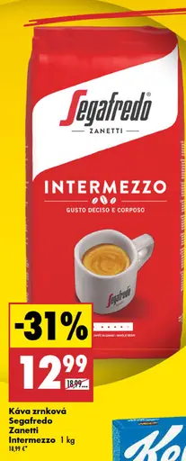 Segafredo Zanetti Intermezzo Káva zrnková