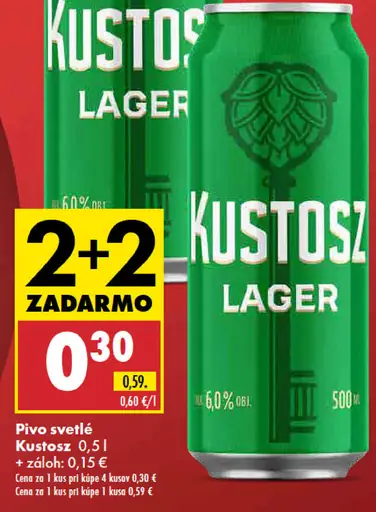 Kustosz Lager plechovka