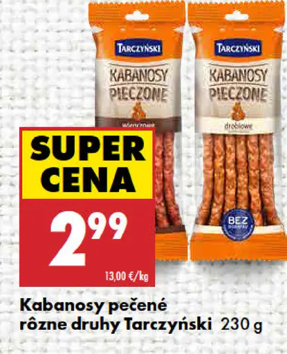 Tarczyński kabanosy pečené rôzne druhy