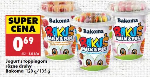 Bakoma Jogurt s toppingom