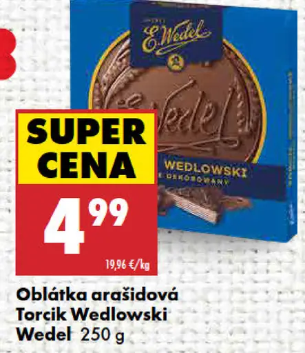 Wedel oblátka arašidová Torcik Wedlowski