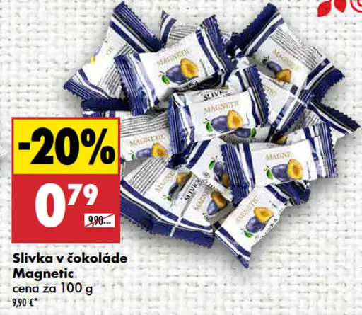 Slivka v čokoláde Magnetic