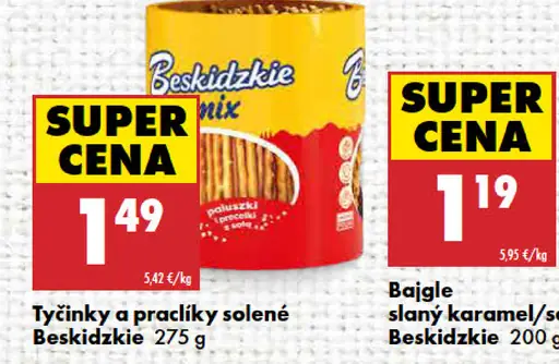 Beskidzkie tyčinky a praclíky solené