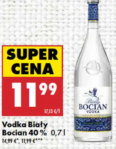 Biely Bocian vodka 40 %