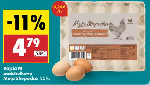 Vajcia M podstielkové Moja Slepôčka