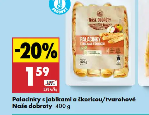 Palacinky s jablkami a škoricou