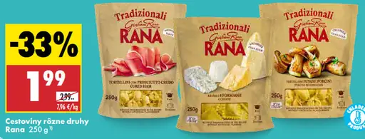 Cestoviny rôzne druhy